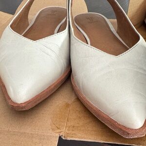 Frye Kenzie Slingback Leather Flats Size 8m
